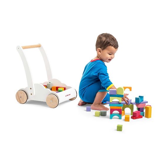 Le Toy Van Petilou Vozík s dúhovými kockami