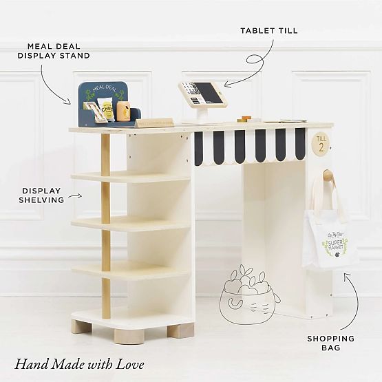 Le Toy Van Predajný stánok s pokladnicou a príslušenstvom