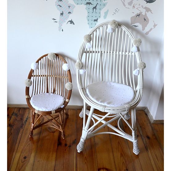 LILU prútené kresielko - slza maxi