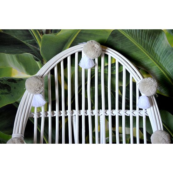 LILU prútené kresielko - slza maxi