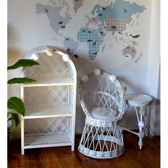 LILU prútený regál