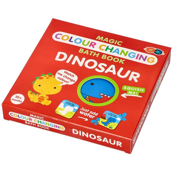 Magická farebná kúpeľná knižka s dinosaurami