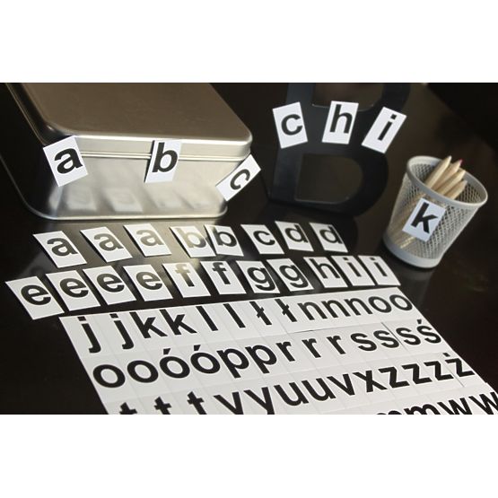 Magnetická abeceda - malé písmenká