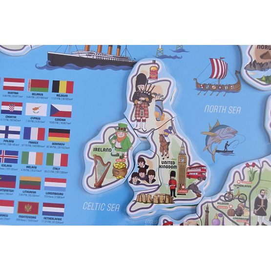 Magnetická mapa Európy XXXL