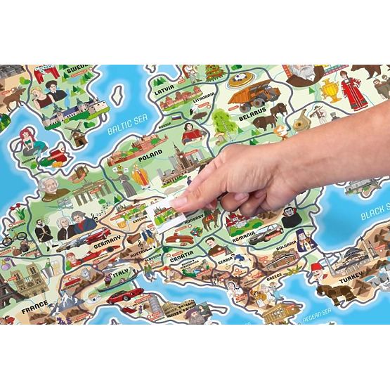 Magnetická mapa Európy XXXL