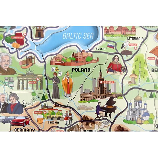 Magnetická mapa Európy XXXL