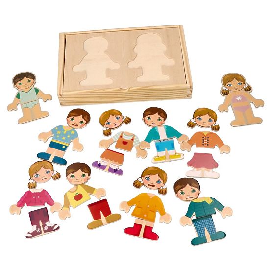 Magnetická obliekačka Deti sveta