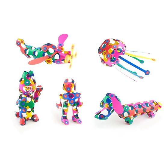 Magnetické kocky Clixo Super Rainbow, 60 prvkov