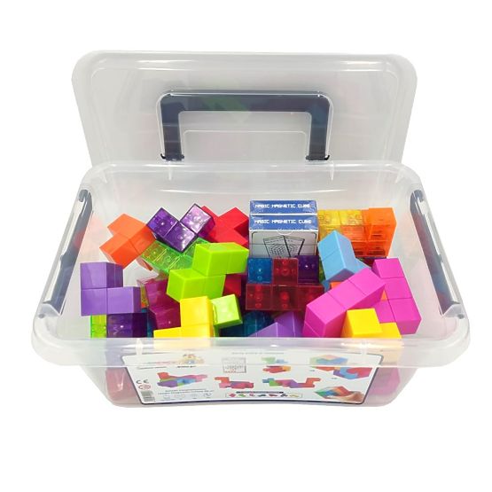 Magnetické kocky Magic Magnetic Cubes, 56 prvkov