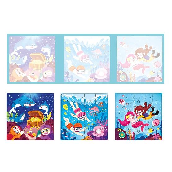 Magnetické puzzle Kniha Podvodný svet