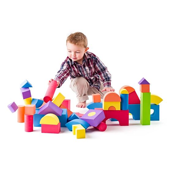 Mäkké penové kocky pre deti 54 ks