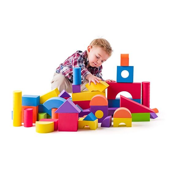 Mäkké penové kocky pre deti 54 ks