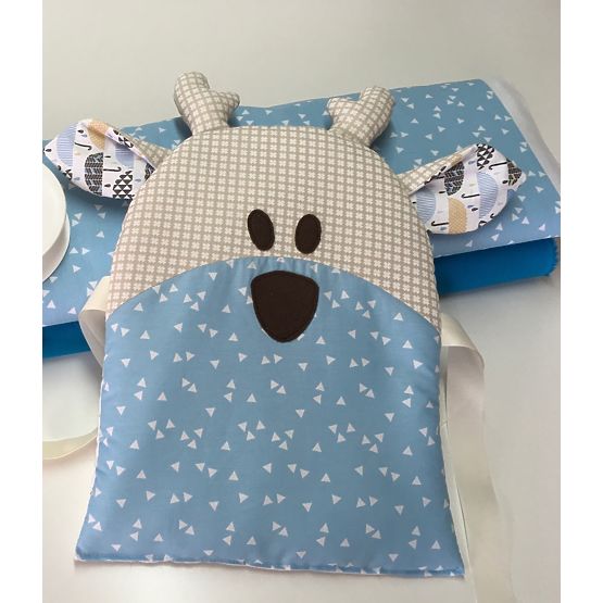 Mantinel do postieľky - modrý