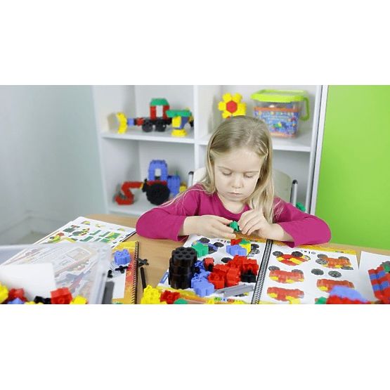 Mega sada konštrukčných kociek Morphun Starter, 600 dielikov