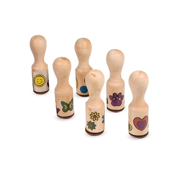 Melissa & Doug - drevená pečiatky v krabičke