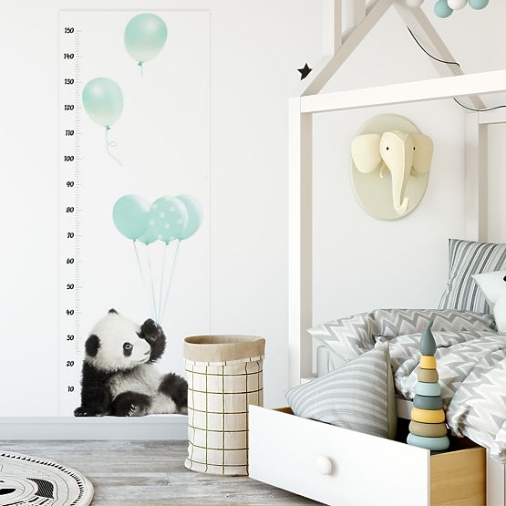 Mierka vzrastu DEKORNIK - panda-  mätová
