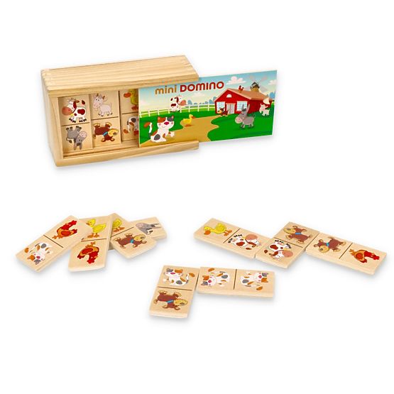 Mini Domino v krabičke - Zvieratká