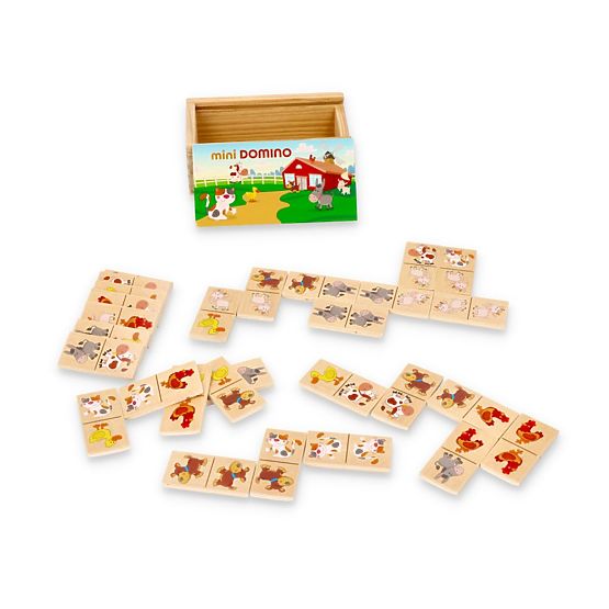 Mini Domino v krabičke - Zvieratká
