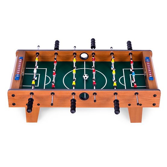 Mini stolný futbal 69x35,5 cm drevený stolný futbal ECOTOYS