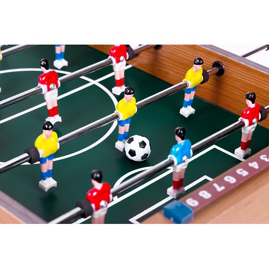 Mini stolný futbal 69x35,5 cm drevený stolný futbal ECOTOYS