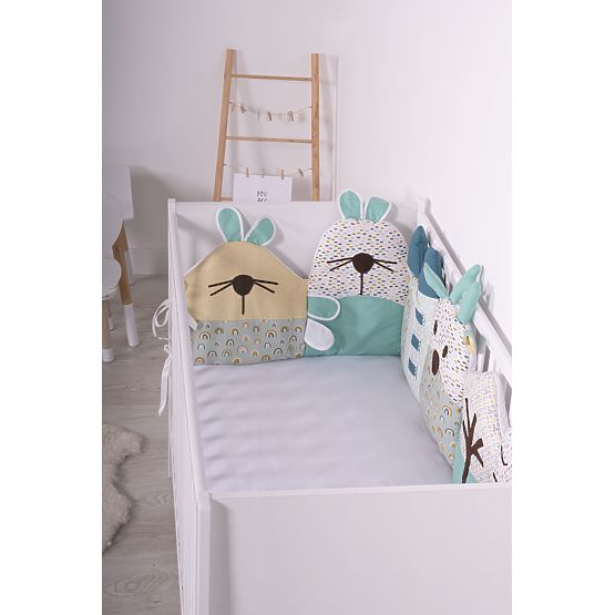 Modulový mantinel do postieľky Rainbow - mätový