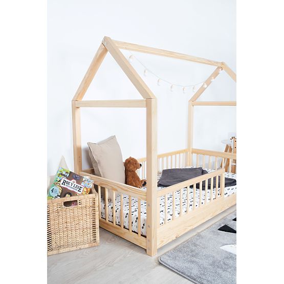 Montessori domčeková posteľ Elis prírodná
