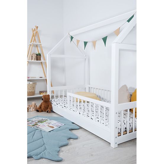 Montessori domčeková posteľ Elis biela