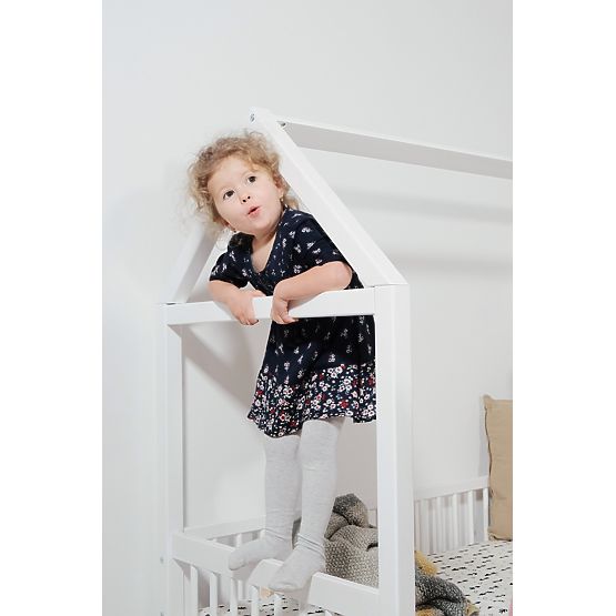 Montessori domčeková posteľ Elis biela