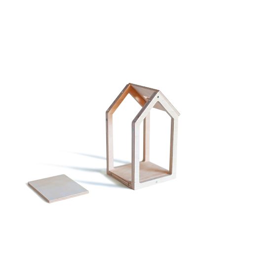 Magnetický Montessori drevený domček - grey