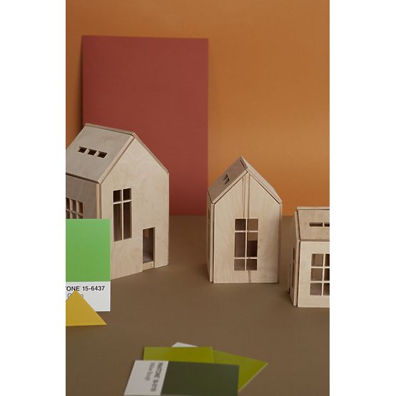 Magnetický Montessori drevený domček - natural