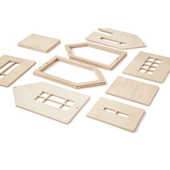 Magnetický Montessori drevený domček - natural