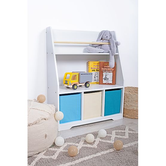 Montessori knižnica Cyan - biela