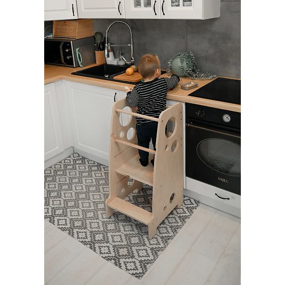 Montessori učiaca veža Lena MAXI 85 - prírodná