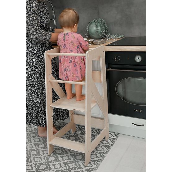 Montessori učiaca veža Pola MAXI 90 - prírodná