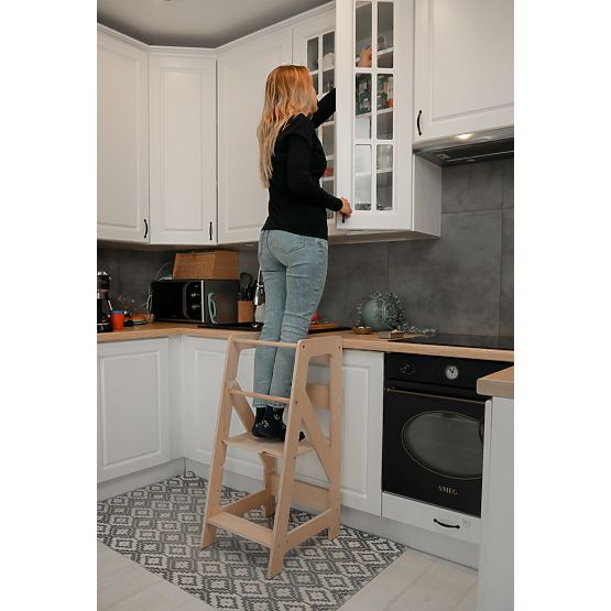 Montessori učiaca veža Pola MAXI 90 - prírodná