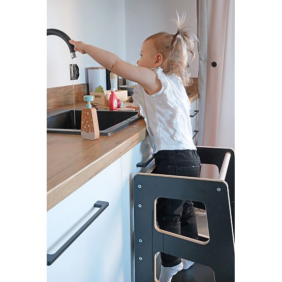 Montessori učiaca veža Quadro Black