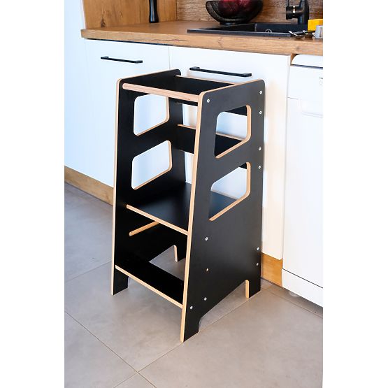 Montessori učiaca veža Quadro Black