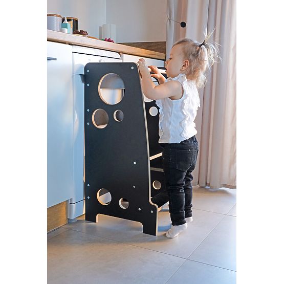 Montessori učiaca veža Rings Black