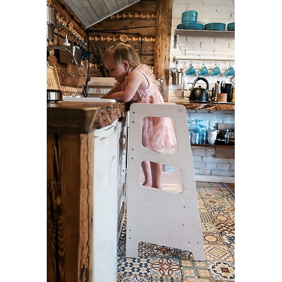 Montessori učiaca veža Hugo MAXI 90 - prírodná