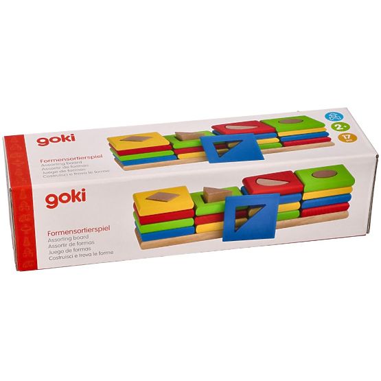 Motorická drevená hračka - poznávanie tvarov