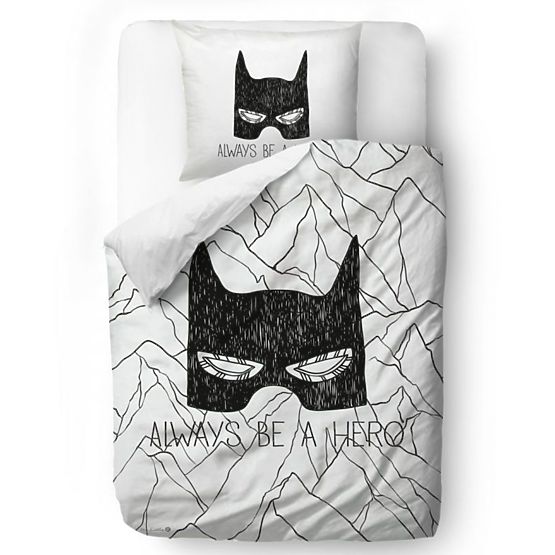 Mr. Little Fox Obliečky Batman - Always be a hero - prikrývka: 135 x 200 cm vankúš: 60 x 50 cm