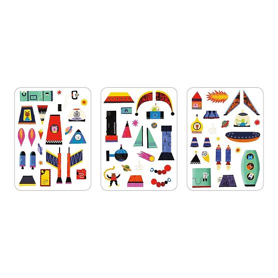 Mudpuppy Magnetická sada Postav si raketu