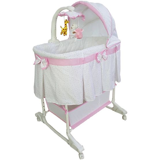 Multifunkčná kolíska Milly Mally Sweet Melody simple pink Ružová