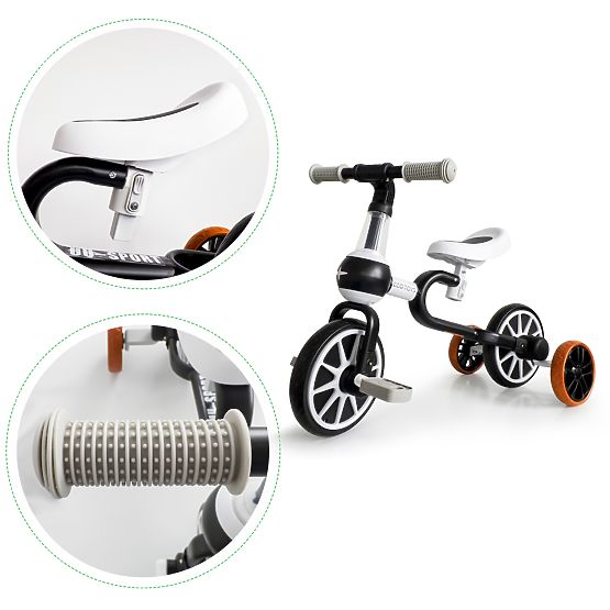 Multifunkčné odrážadlo STAR 3v1 - čierno-biele