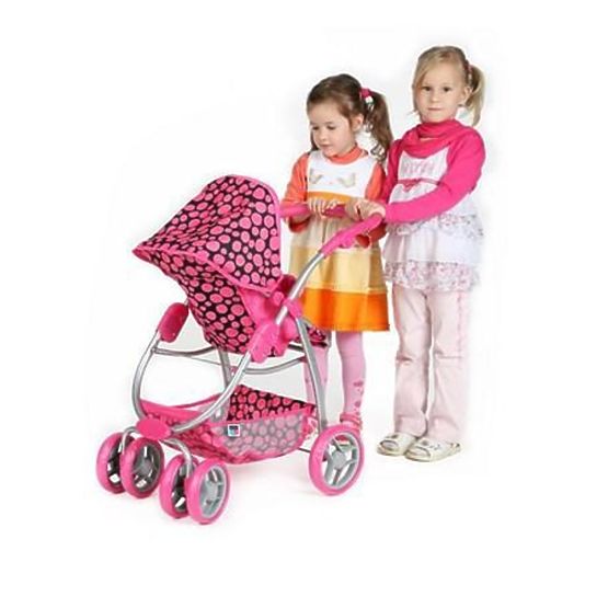 Multifunkčný kočík pre bábiky PlayTo Jasmínka ružový Podľa obrázku