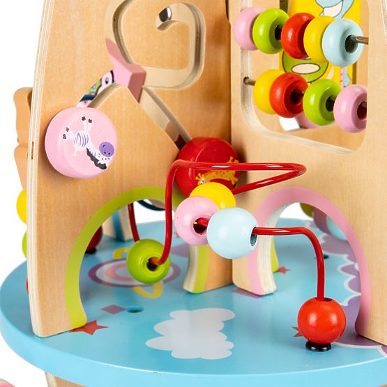 Multifunkčný vzdelávacie drevená raketa 8v1