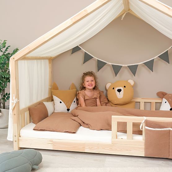 Mušelínová girlanda Ourbaby - horčicová