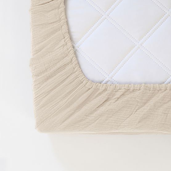 Mušelínová plachta Ourbaby 180x80 cm - ecru