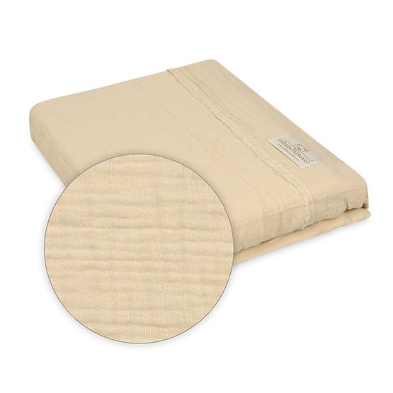 Mušelínové obliečky 135x100 + 40x60 béžová