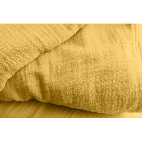 Mušelínové obliečky 140x200 cm + 70x90 cm horčicové